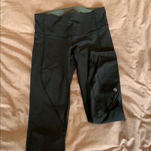 Cropped lulus with mesh detail